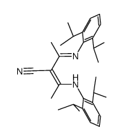 2-((2,6-diisopropylphenyl)amido)-3-cyano-4-((2,6-diisopropylphenyl)imino)-2-pentene结构式