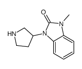 1-methyl-3-pyrrolidin-3-ylbenzimidazol-2-one Structure