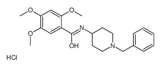 N-(1-benzylpiperidin-4-yl)-2,4,5-trimethoxybenzamide,hydrochloride结构式