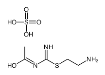 2-aminoethyl N'-acetylcarbamimidothioate,sulfuric acid结构式