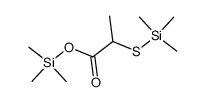 (+/-)-trimethylsilyl 2-[(trimethylsilyl)thio]propanoate Structure