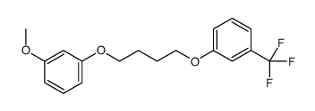 1-methoxy-3-[4-[3-(trifluoromethyl)phenoxy]butoxy]benzene Structure