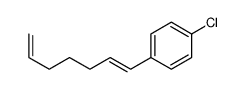 1-chloro-4-hepta-1,6-dienylbenzene结构式