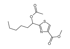methyl 2-(1-acetyloxyhexyl)-1,3-thiazole-4-carboxylate Structure