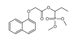 1-dimethoxyphosphorylpropyl 2-naphthalen-1-yloxyacetate结构式