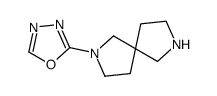 2-(2,7-diazaspiro[4.4]nonan-2-yl)-1,3,4-oxadiazole结构式