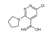 6-chloro-3-pyrrolidin-1-ylpyridazine-4-carboxamide结构式