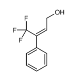 4,4,4-trifluoro-3-phenylbut-2-en-1-ol结构式