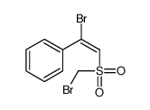 [1-bromo-2-(bromomethylsulfonyl)ethenyl]benzene结构式