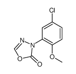 3-(5-chloro-2-methoxyphenyl)-1,3,4-oxadiazol-2-one结构式