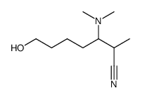 2-Methyl-3-dimethylamino-7-hydroxyheptanonitril结构式