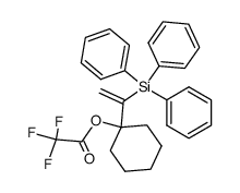 1-(α-Trifluoracetoxy-cyclohexyl)-1-triphenylsilyl-aethylen结构式