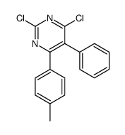 2,4-dichloro-6-(4-methylphenyl)-5-phenylpyrimidine结构式