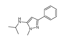 2-methyl-5-phenyl-N-propan-2-ylpyrazol-3-amine结构式