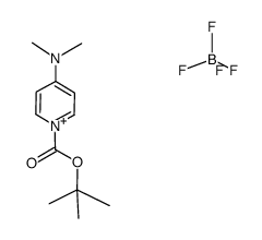 1-tert-butyloxycarbonyl-4-dimethylamino-pyridinium tetrafluoroborate结构式