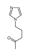 5-imidazol-1-ylpentan-2-one结构式