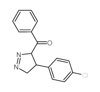 [4-(4-chlorophenyl)-4,5-dihydro-3H-pyrazol-3-yl]-phenyl-methanone结构式
