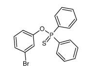 O-m-bromophenyl diphenylphospinothioate Structure