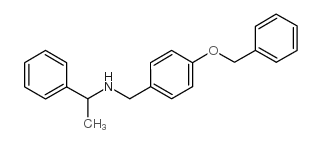 (4-苄氧基苄基)-(1-苯乙基)胺结构式
