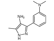 3-[3-(dimethylamino)phenyl]-5-methyl-1H-pyrazol-4-amine结构式