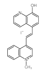 5-[(E)-2-(1-methyl-8aH-quinolin-4-yl)ethenyl]quinolin-8-ol Structure