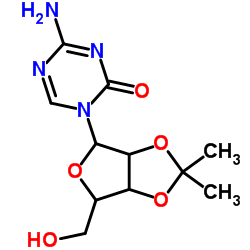 4-amino-1-[2,3-O-(1-Methylethylidene)pentofuranosyl]-1,3,5-Triazin-2(1H)-one structure