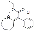 2-氯-Α-(六氢-1-甲基-2H-吖庚因-2-亚基)苯乙酸乙酯结构式