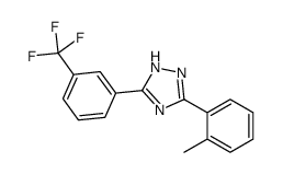 3-(o-Tolyl)-5-(α,α,α-trifluoro-m-tolyl)-1H-1,2,4-triazole structure