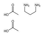 acetic acid,propane-1,3-diamine Structure