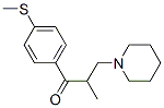 (-)-1-[4-(Methylthio)phenyl]-3-piperidino-2-methyl-1-propanone结构式