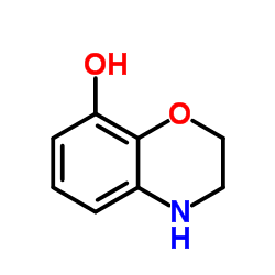 3,4-Dihydro-2H-1,4-benzoxazin-8-ol structure