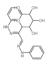 6,7-bis(phenylhydrazinylidene)heptane-1,2,3,4,5-pentol structure