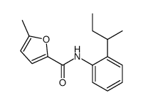2-Furancarboxamide,5-methyl-N-[2-(1-methylpropyl)phenyl]-(9CI)结构式