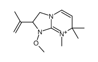 1-methoxy-7,7,8-trimethyl-2-prop-1-en-2-yl-2,3-dihydroimidazo[1,2-a]pyrimidin-8-ium Structure