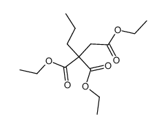 pentane-1,2,2-tricarboxylic acid triethyl ester结构式