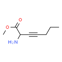 3-Heptynoicacid,2-amino-,methylester(9CI)结构式