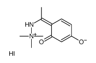 [[(1Z)-1-(2-hydroxy-4-oxocyclohexa-2,5-dien-1-ylidene)ethyl]amino]-trimethylazanium,iodide结构式