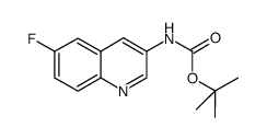 (6-fluoro-quinolin-3-yl)-carbamic acid tert-butyl ester结构式