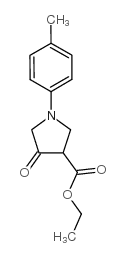 ethyl 1-(4-methylphenyl)-4-oxopyrrolidine-3-carboxylate Structure