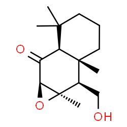 (1aR,2aS)-2a,3,4,5,6,6a,7,7a-Octahydro-7β-hydroxymethyl-3,3,6aβ,7aα-tetramethylnaphth[2,3-b]oxiren-2(1aH)-one结构式