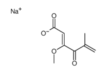 sodium,(2Z)-3-methoxy-5-methyl-4-oxohexa-2,5-dienoate Structure