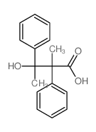 3-hydroxy-2-methyl-2,3-diphenyl-butanoic acid Structure