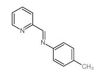 Benzenamine,4-methyl-N-(2-pyridinylmethylene)-结构式