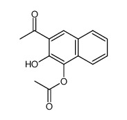 1-acetoxy-3-acetyl-2-hydroxynaphthalene结构式