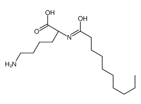 N2-(1-oxodecyl)-L-lysine structure