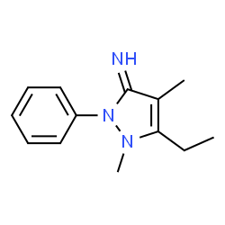 3H-Pyrazol-3-imine,5-ethyl-1,2-dihydro-1,4-dimethyl-2-phenyl-(9CI)结构式
