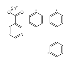 triphenylstannyl pyridine-3-carboxylate结构式