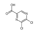 5,6-dichloropyrazine-2-carboxylic acid Structure