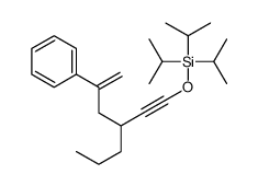 (5-phenyl-3-propylhex-5-en-1-ynoxy)-tri(propan-2-yl)silane结构式