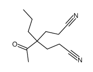 4-acetyl-4-propylheptanedinitrile Structure